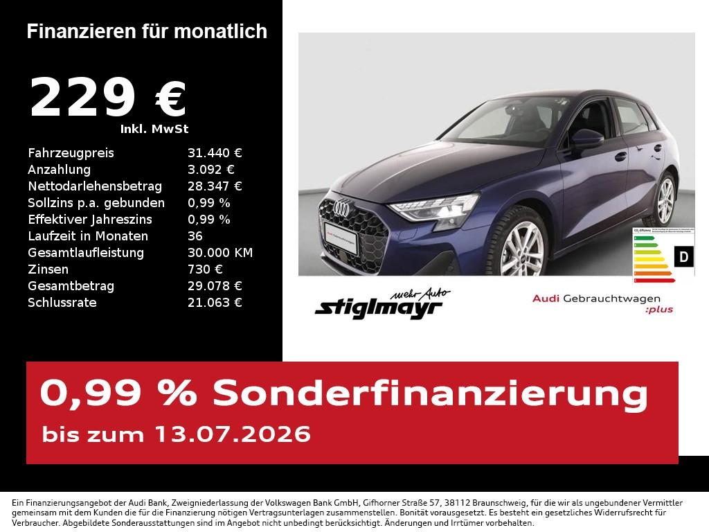 Audi A3 Sportback Advanced 35 TFSI S-tronic ACC+KAMER