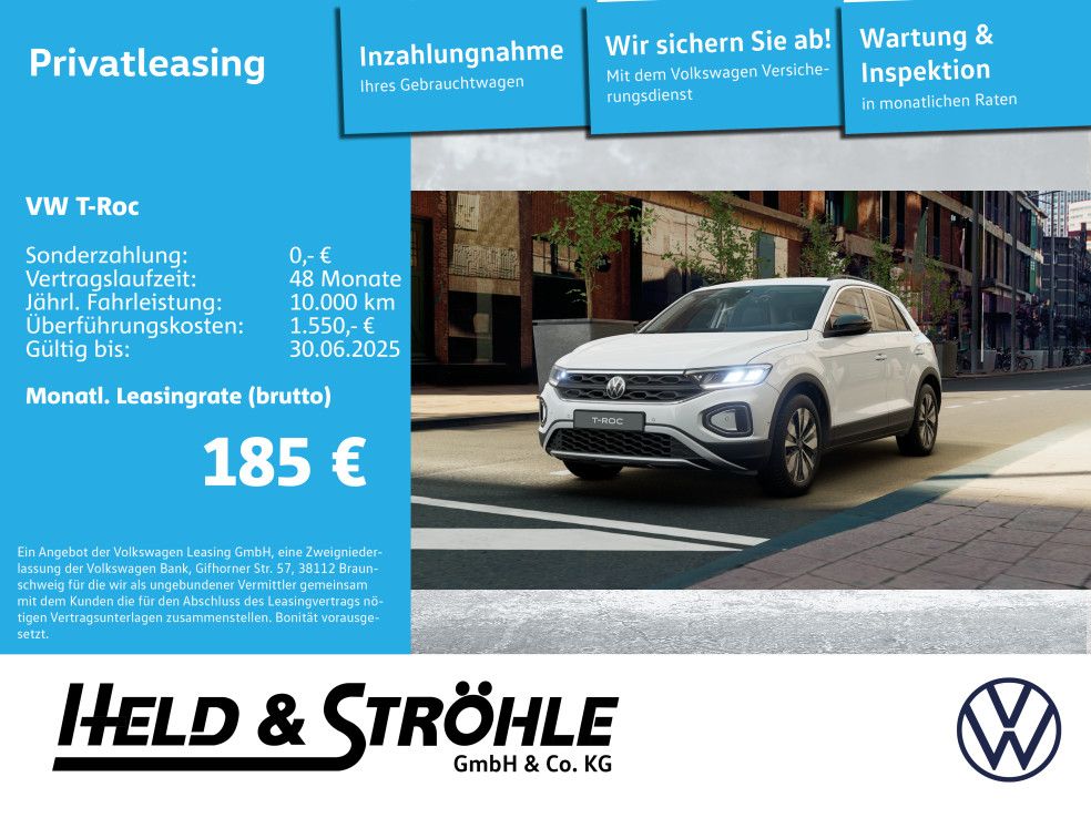 Volkswagen T-Roc Life 1.0 l TSI OPF 85 kW 6-Gang KAM