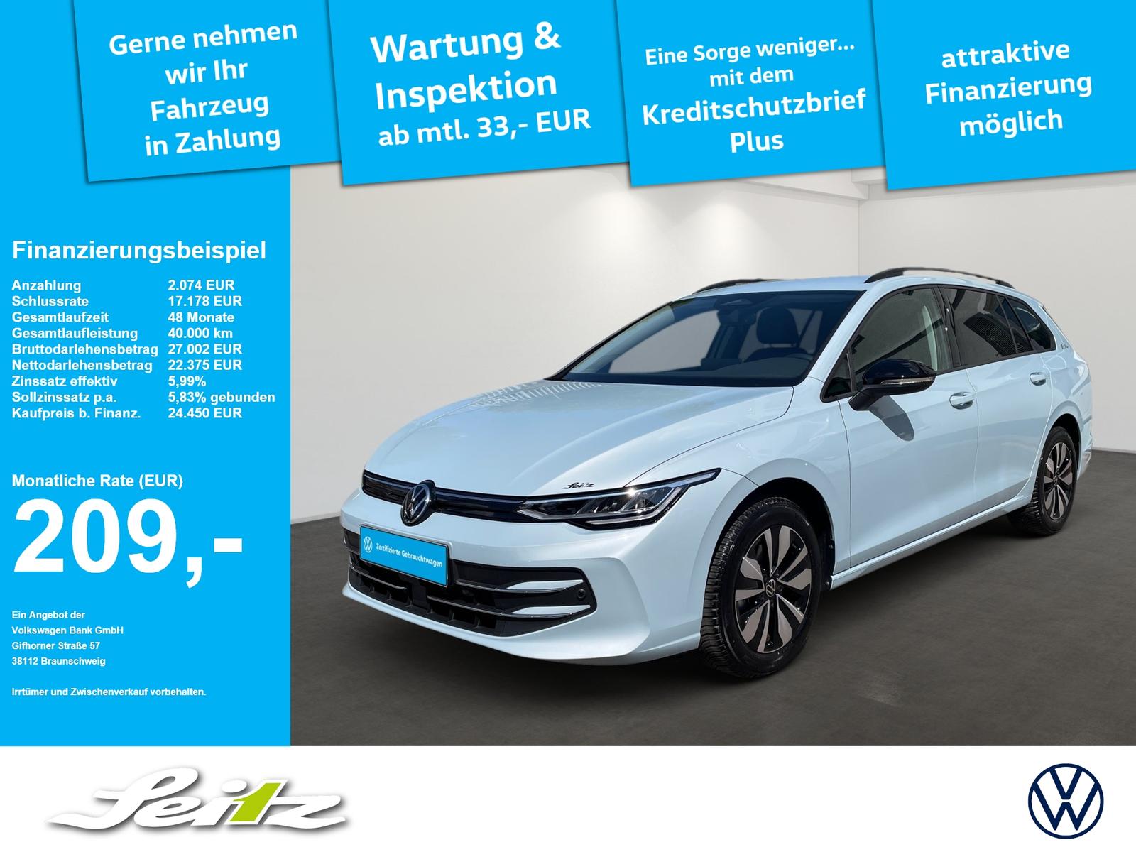 Volkswagen Golf VIII Variant 1.5 TSI Goal *LED*KAMERA*SITZH