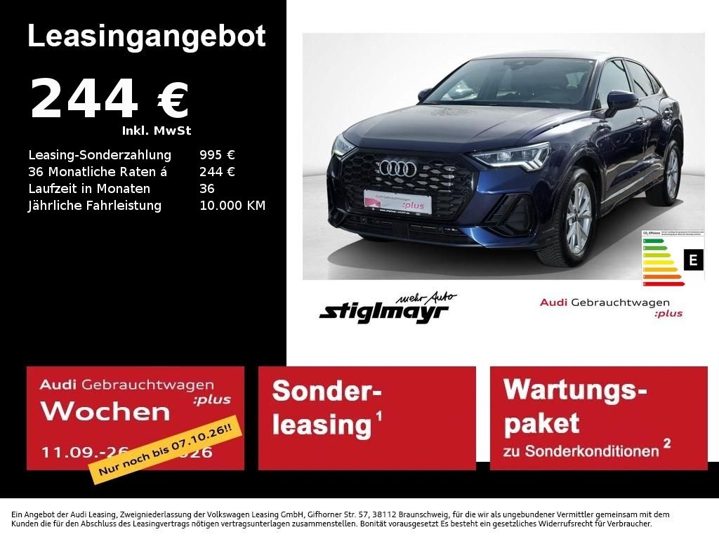 Audi Q3 Sportback S line 35 TDI S-tronic ACC+AHK+LED+