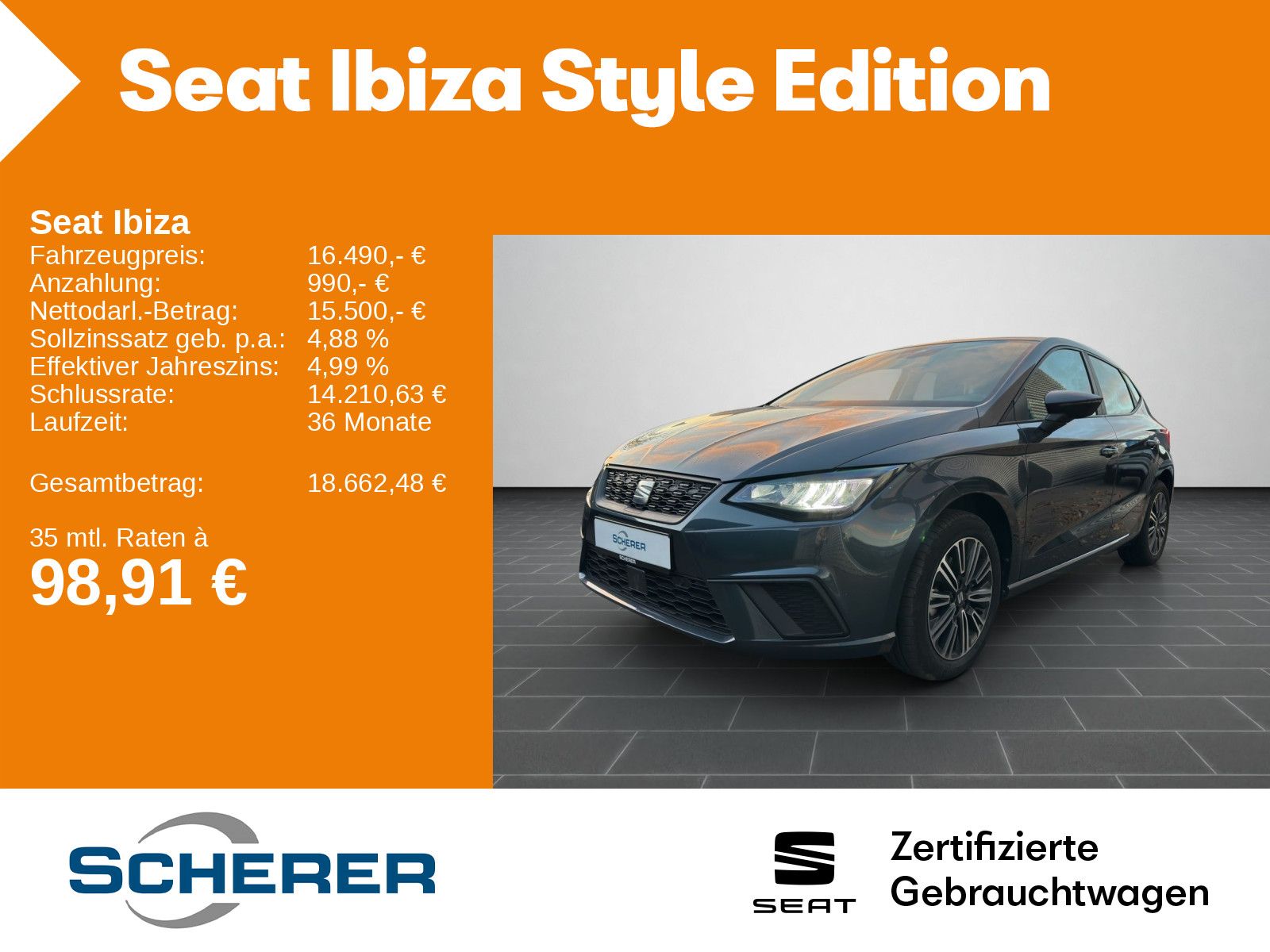 Seat Ibiza 1.0 TSI Style LED KAMERA PDC SHZ