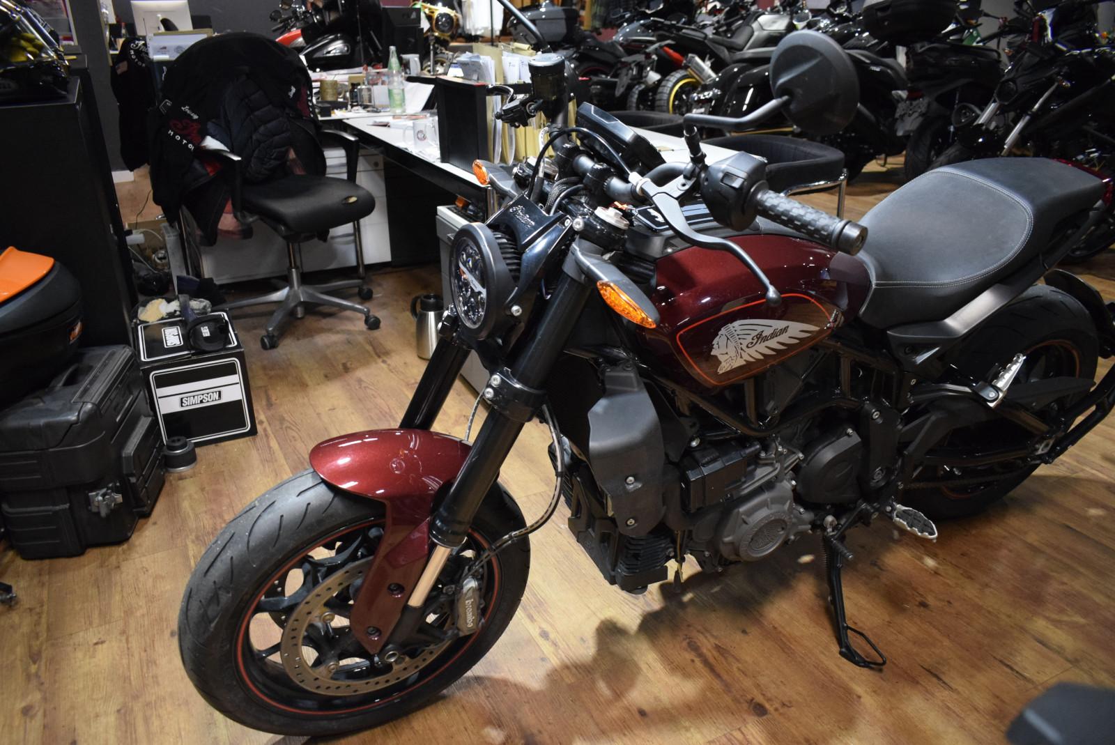 Indian FTR 1200 S tiefere Sitzbank Maroon metallic