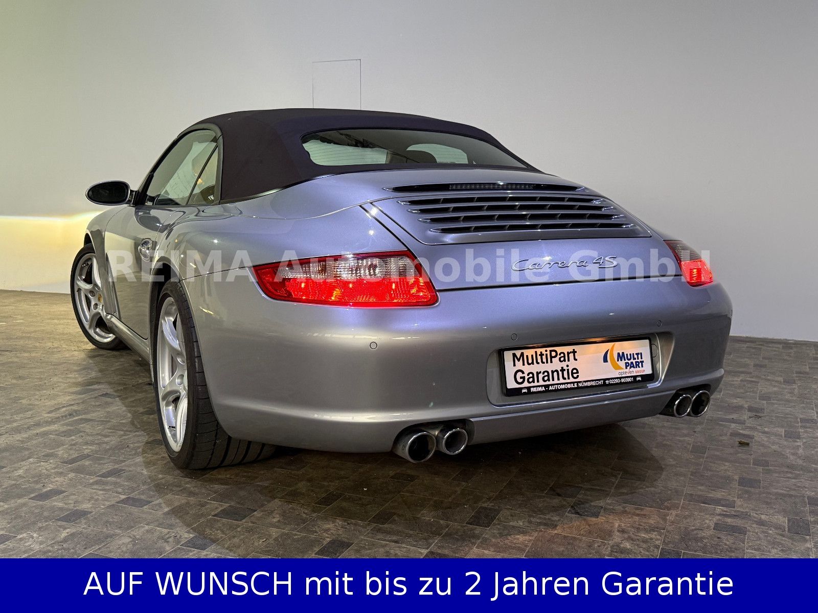 Fahrzeugabbildung Porsche 997 Carrera 4 S Cabrio, Deustche Auslieferung