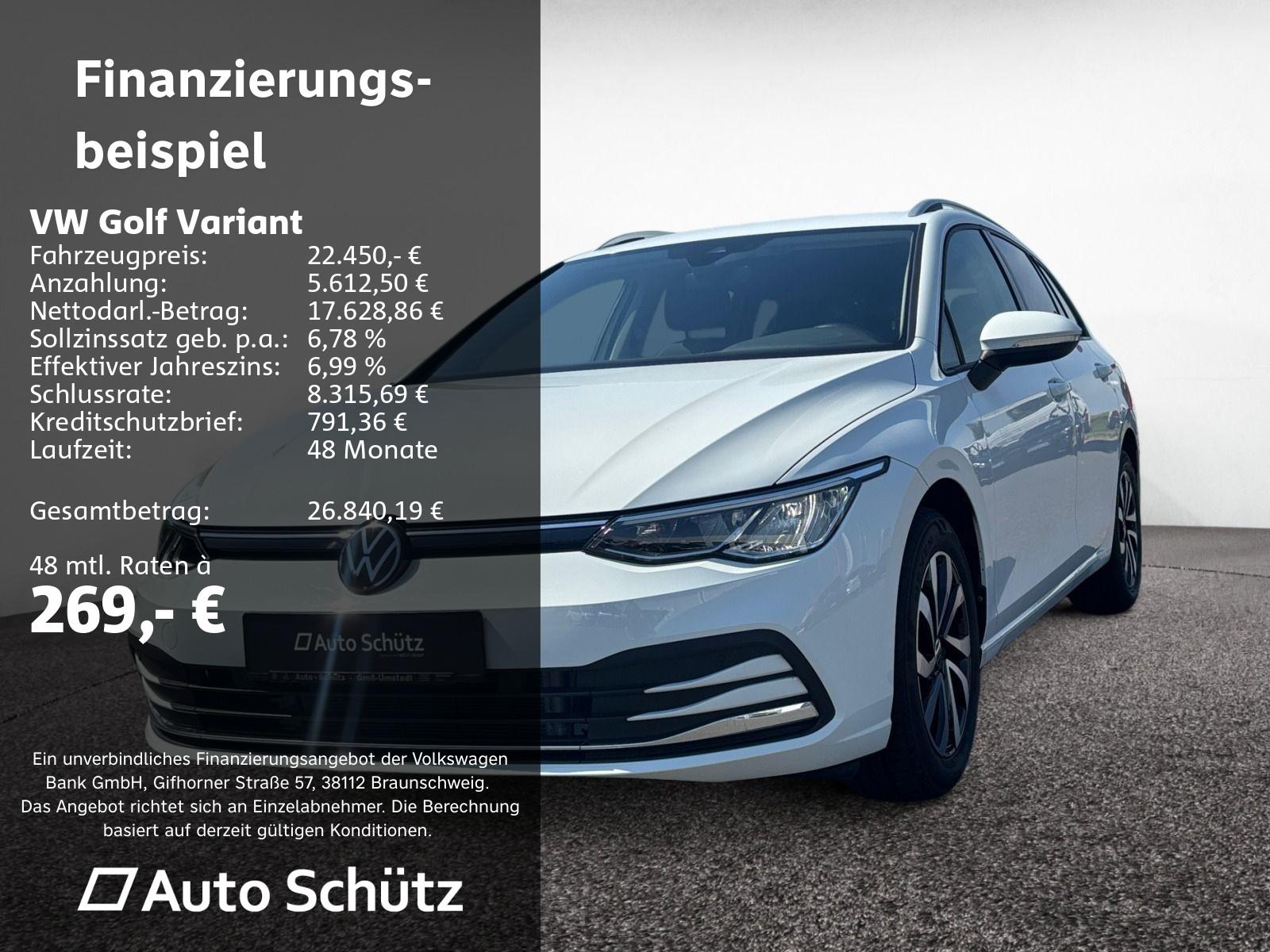 Volkswagen Golf VIII Variant 1.0 eTSI ACTIVE+DSG+NAVI+AHK+L