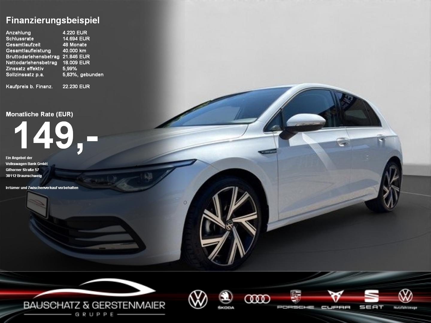 Volkswagen Golf VIII 2.0 TDI DSG Style *LED*AHK*NAVI*ACC* A