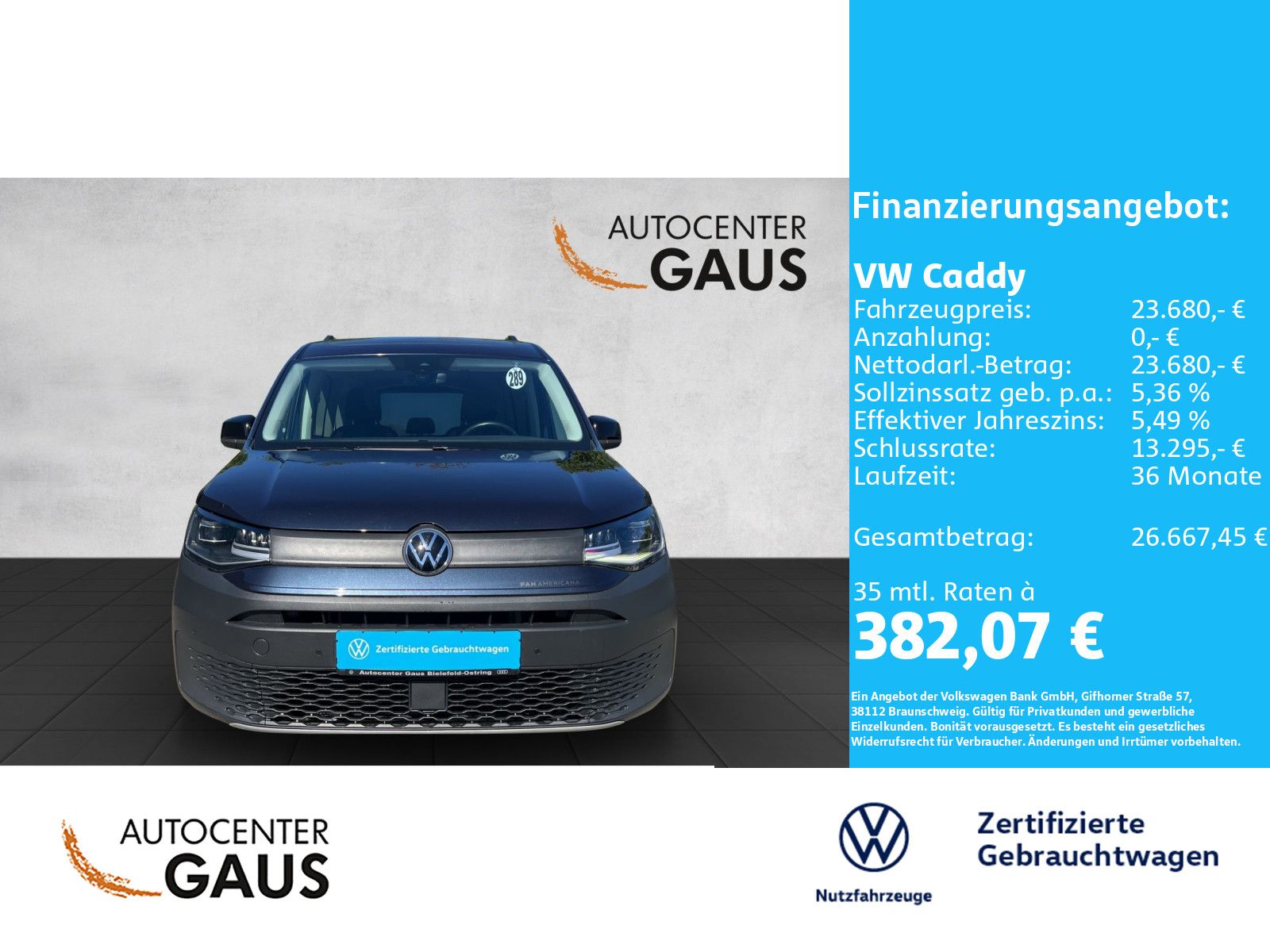 Caddy PanAmericana 1.5 TSI AHK*Navi*Pano**GRA