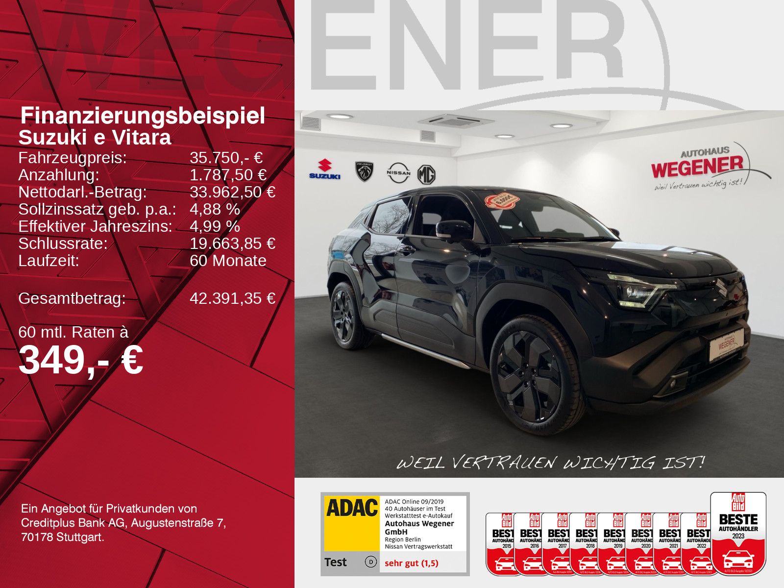 Suzuki e VITARA (61kWh) Comfort+ imagem 2