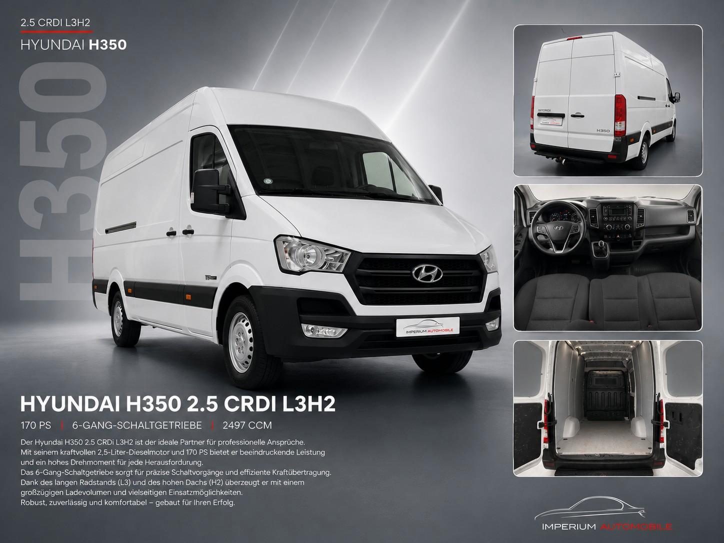Hyundai H350 2.5 CRDi L3H2 PREMIUM*KLIM*TEMP*PDC*SCHWING