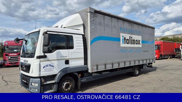 MAN TGL 12.220 BL E6 platformă 7,41 m + MANUAL 1 BETT