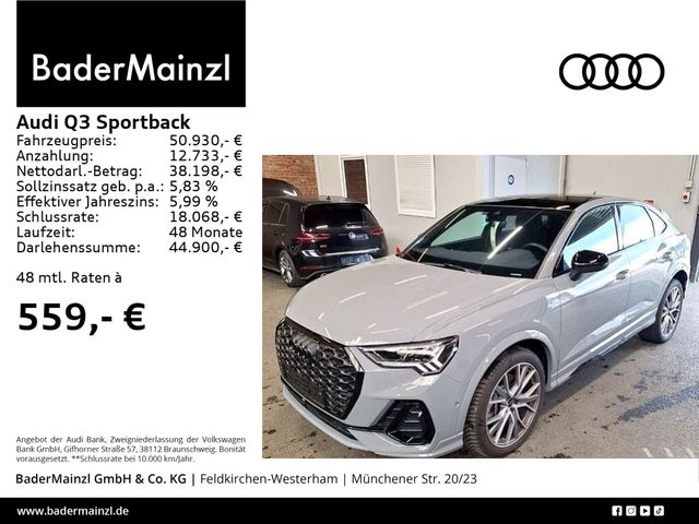 Audi Q3 Sportback 40 TDI quattro S line AHK Pano 360°