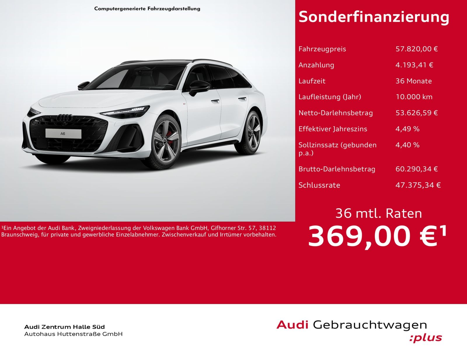 Audi A6 Avant TFSI qu 2x S line MATRIX B&O PANO AHK