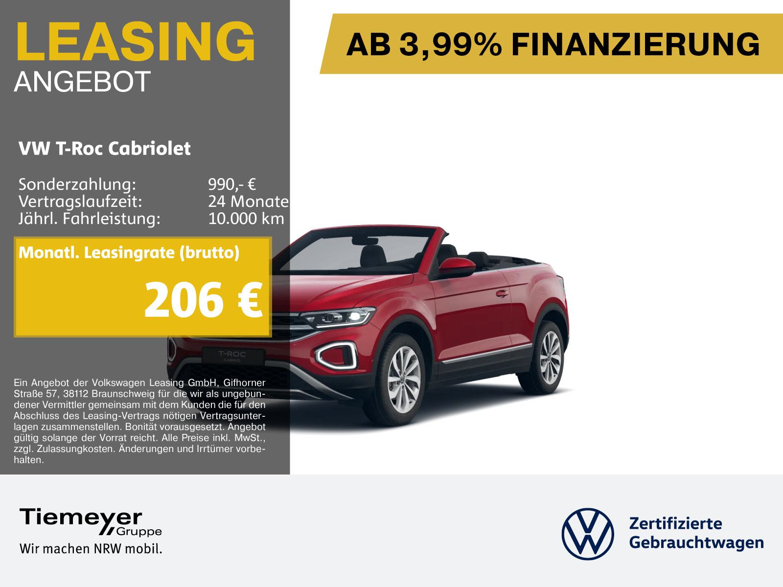 Volkswagen T-Roc Cabrio 1.0 TSI STYLE SOUNDSYS AHK KAMERA foto 1
