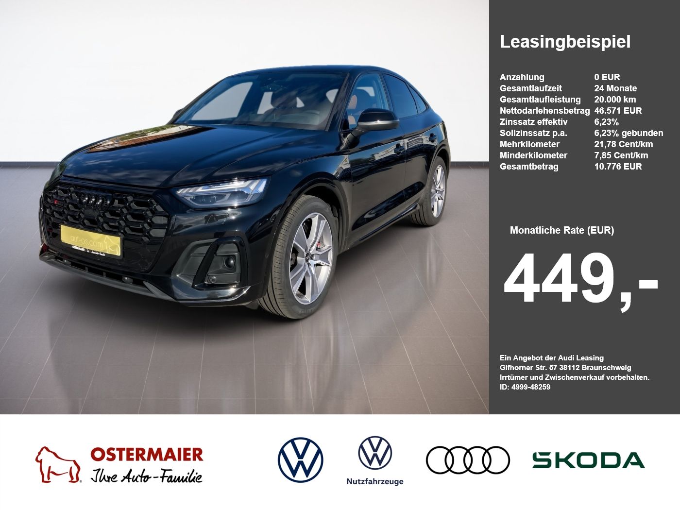 Audi SQ5 Sportback 3.0TDI 341PS QUATTRO PANO.HuD.MATR