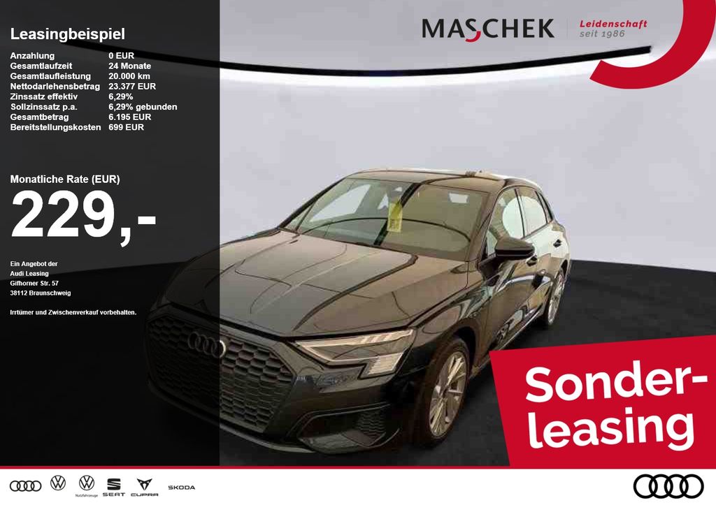 Audi A3 Sportback 30 TFSI Sonderleasing! AHK Navi Sit