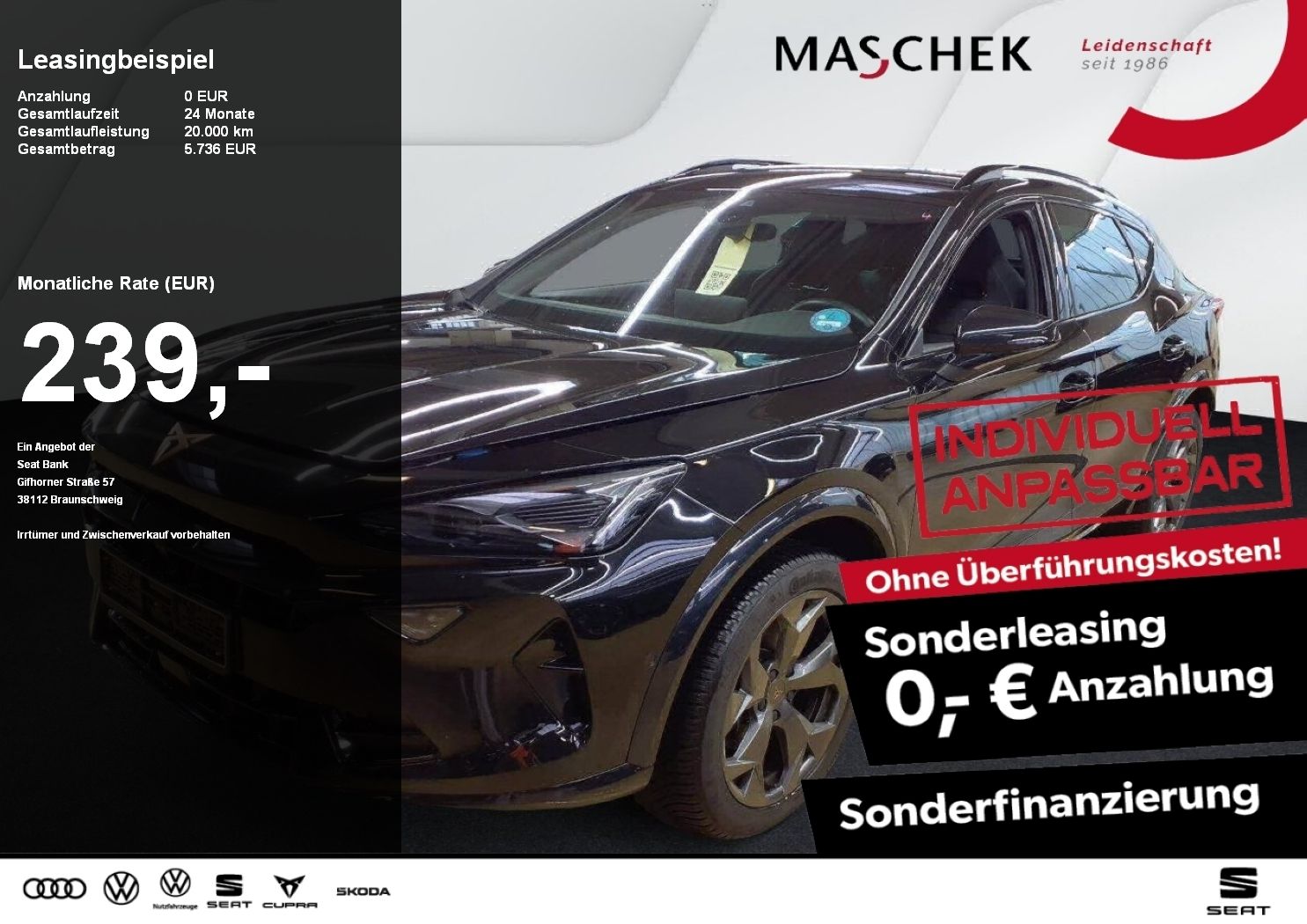 Cupra Formentor 1.5 eTSI DSG 360° Memory ACC MFL Ambie