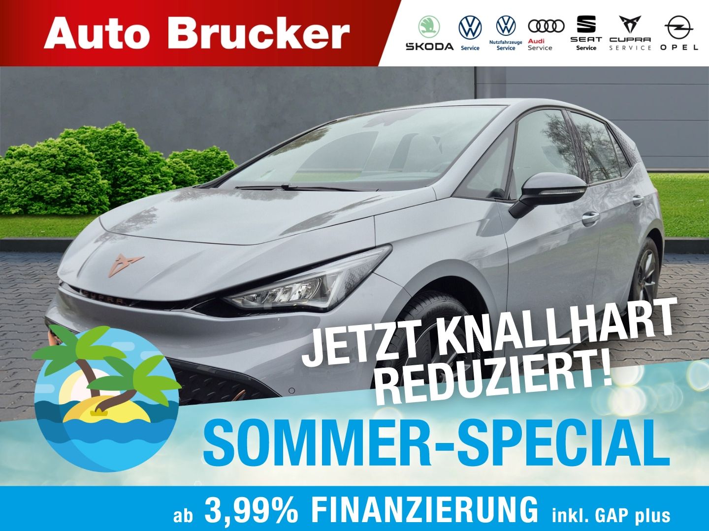 CUPRA Born 150 kW+Alufelgen+Navi+Klimaautomatik+Sitzhe