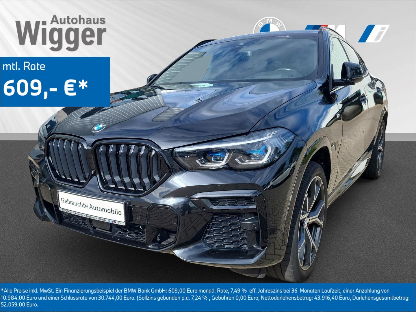 BMW X6 xDrive30d/Sportpaket/HUD/AHK/Navigation/Leder