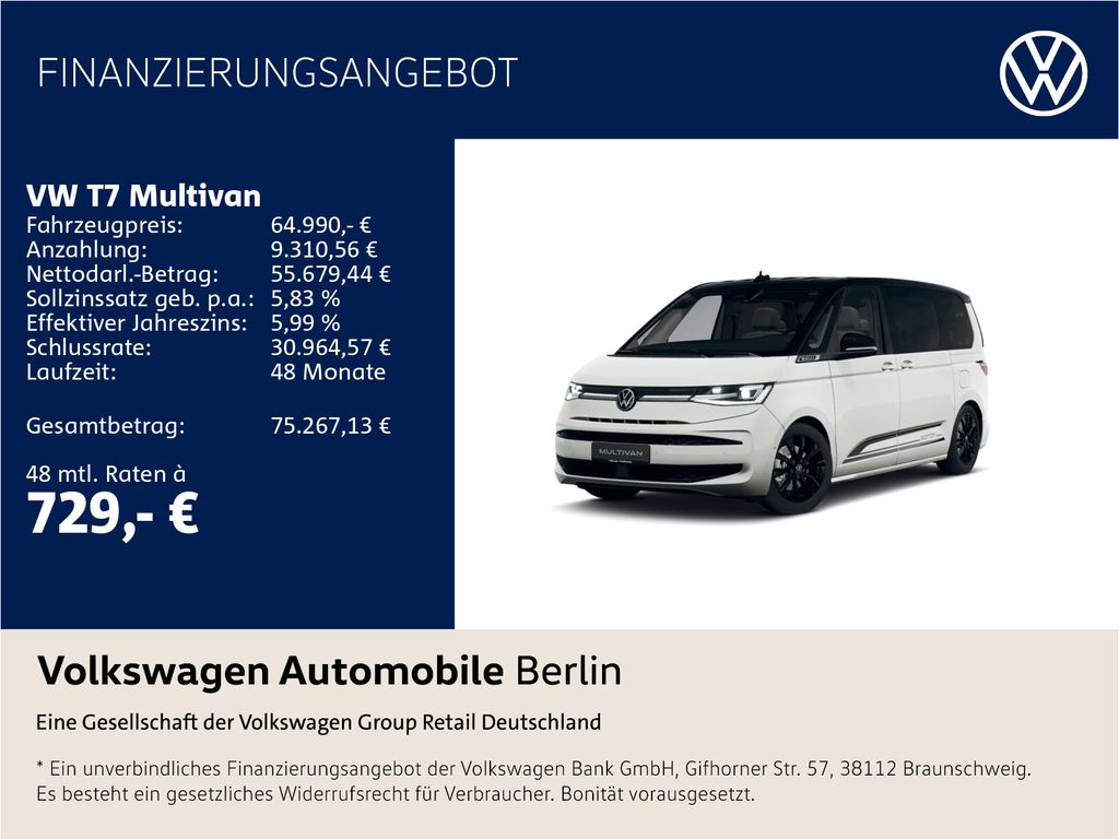 Image of Volkswagen T7 Multivan