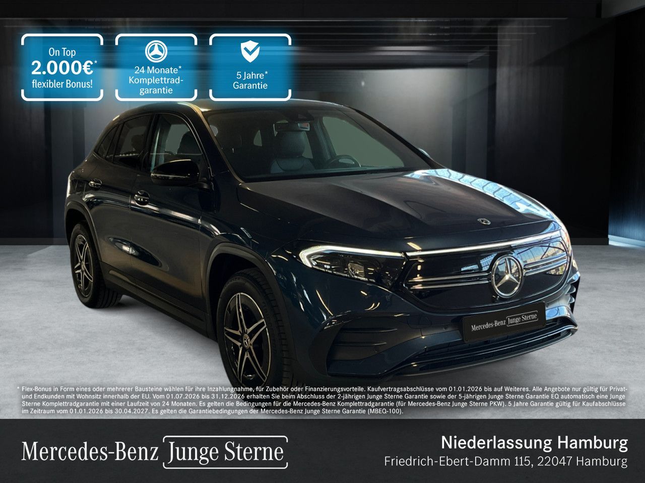 Mercedes-Benz EQA 300 4M AMG Night Leder AHK LED AdvSound RFK