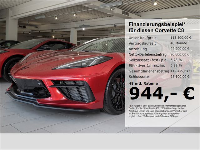 Corvette C8 Stingray Coupe 6.2 V8 3LT Voll Z51 Lift Magne