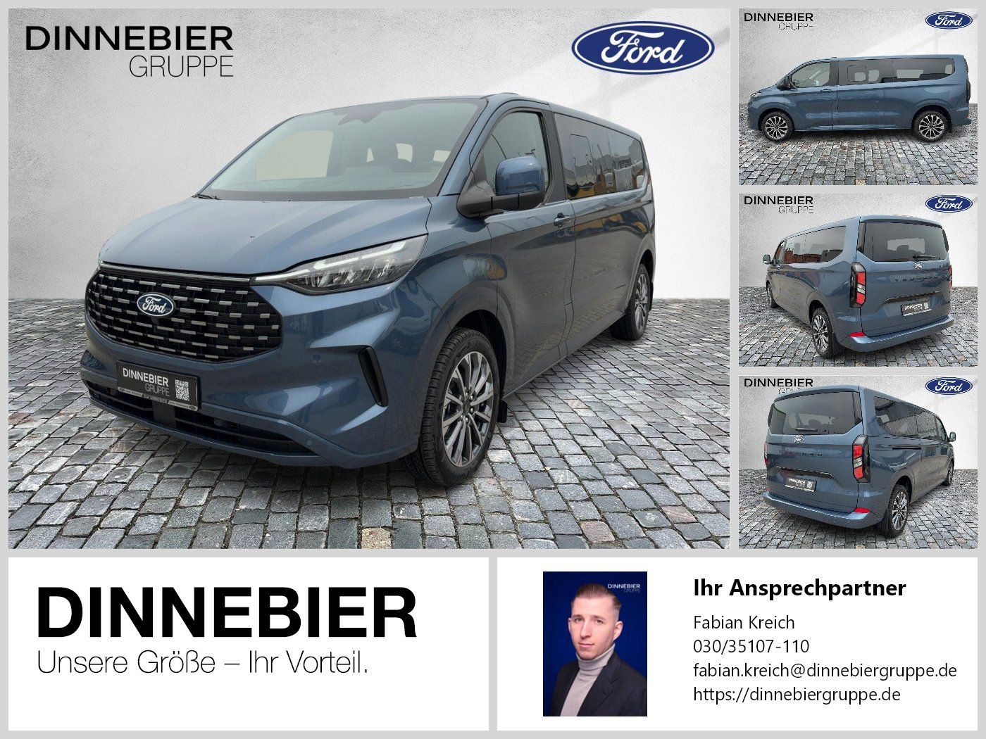 Ford TOURNEO CUSTOM 320 L2 Titanium 125 kW ACC CAM LM