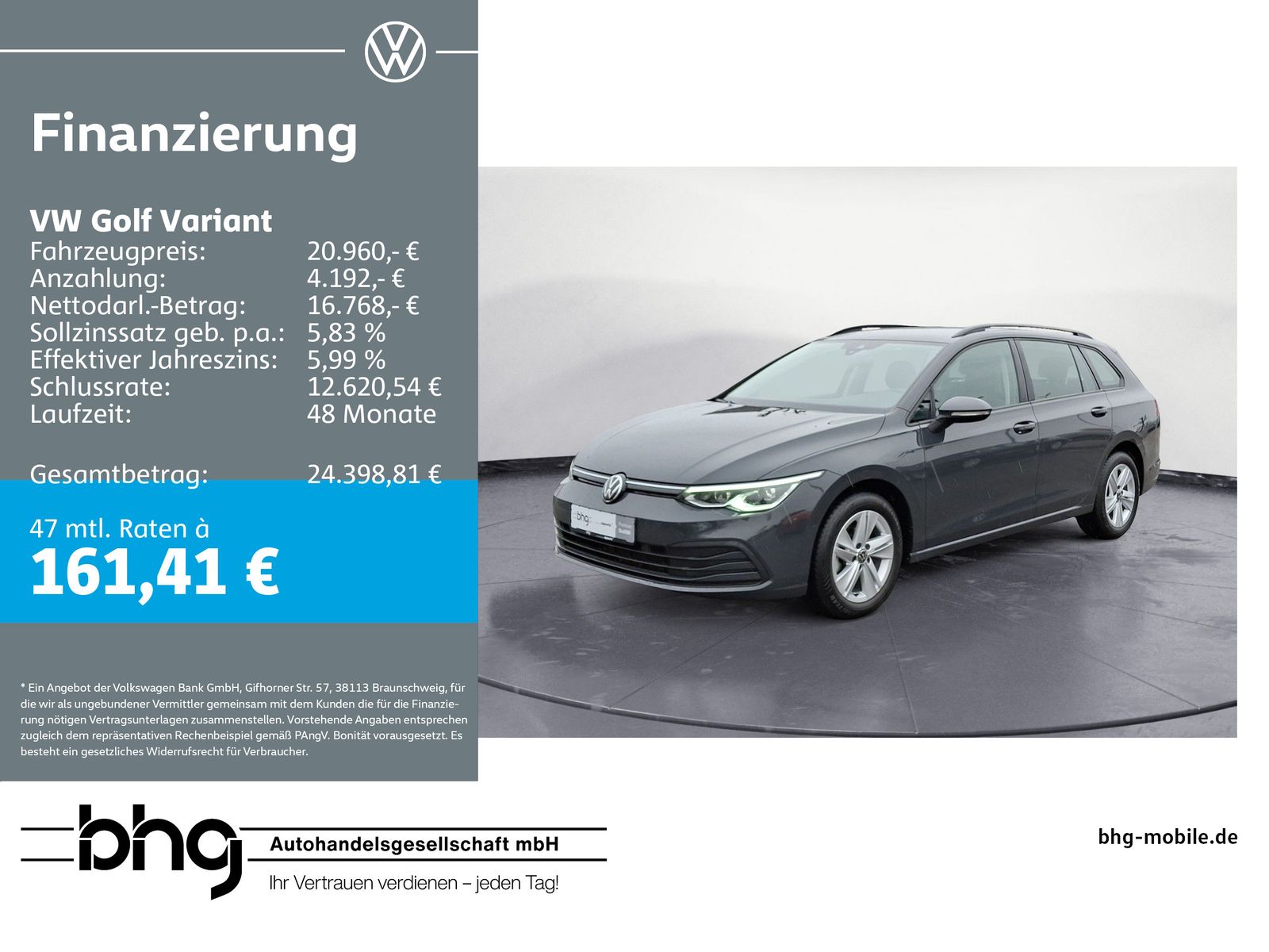Volkswagen Golf Variant 1.0 TSI OPF Life IQ.Drive TravelAss