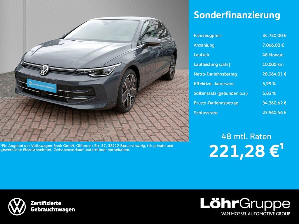 Volkswagen Golf VIII 1.5 TSI eHybrid 150 kW Style 18" AHK P