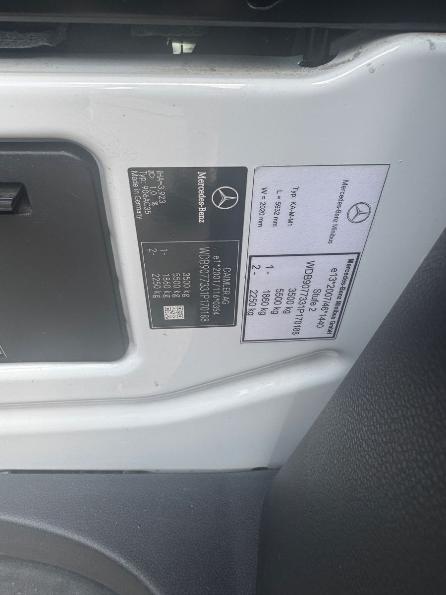 Fahrzeugabbildung Mercedes-Benz Sprinter III 314 CDI 9 Sitzer Klima+Lane+Toterwi