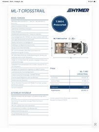 HYMER  ERIBA  HYMERCAR ML-T CrossTrail 580 4x4 Winterpaket XL Bett