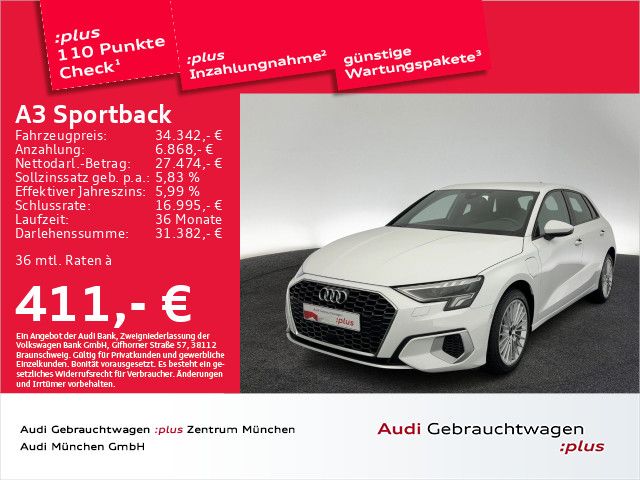 Audi A3 Sportback 40 TFSI e S tronic advanced S line