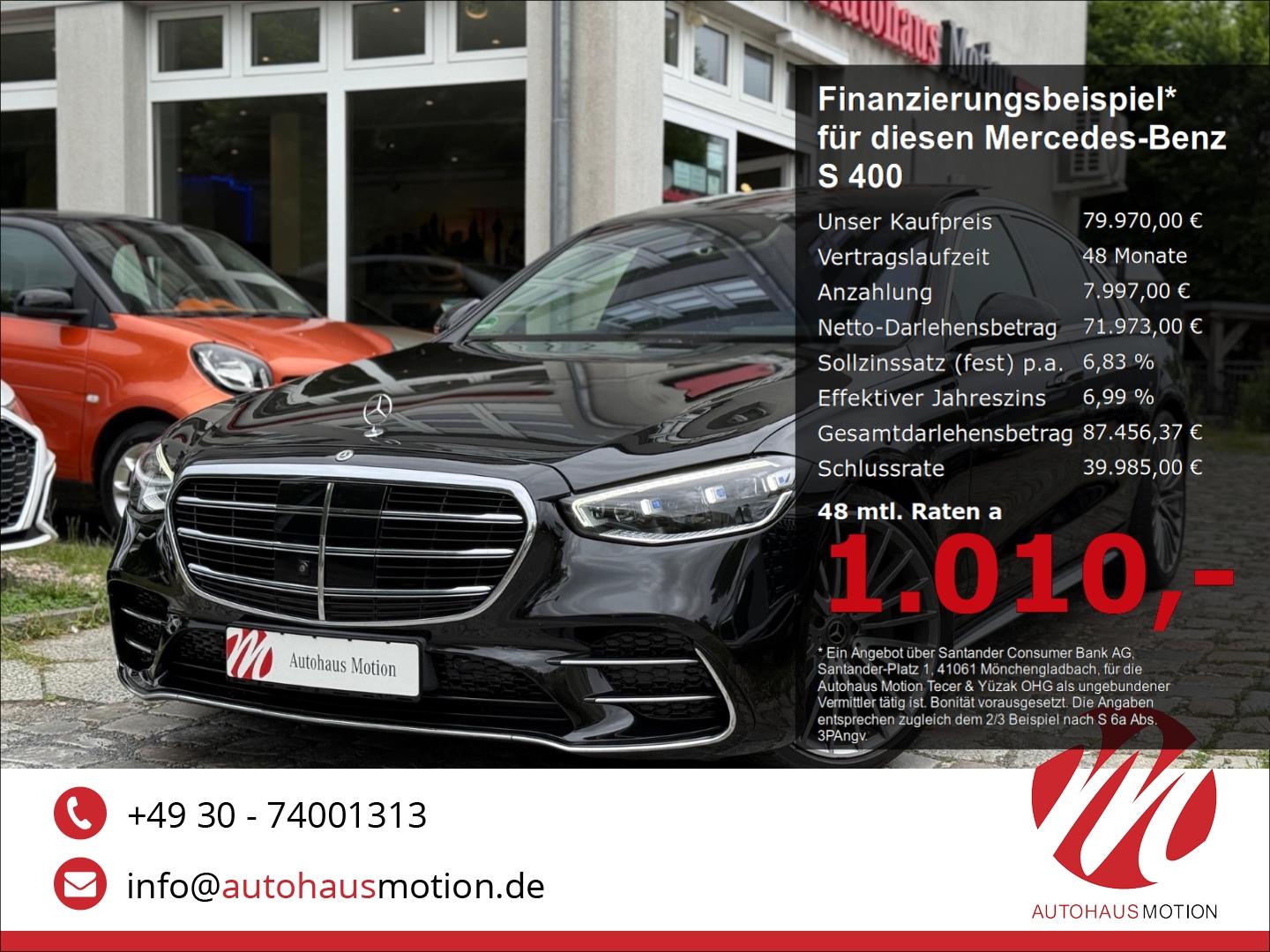 Mercedes-Benz S 400 d 4Matic AMG line Panorama HUD Massage Sof