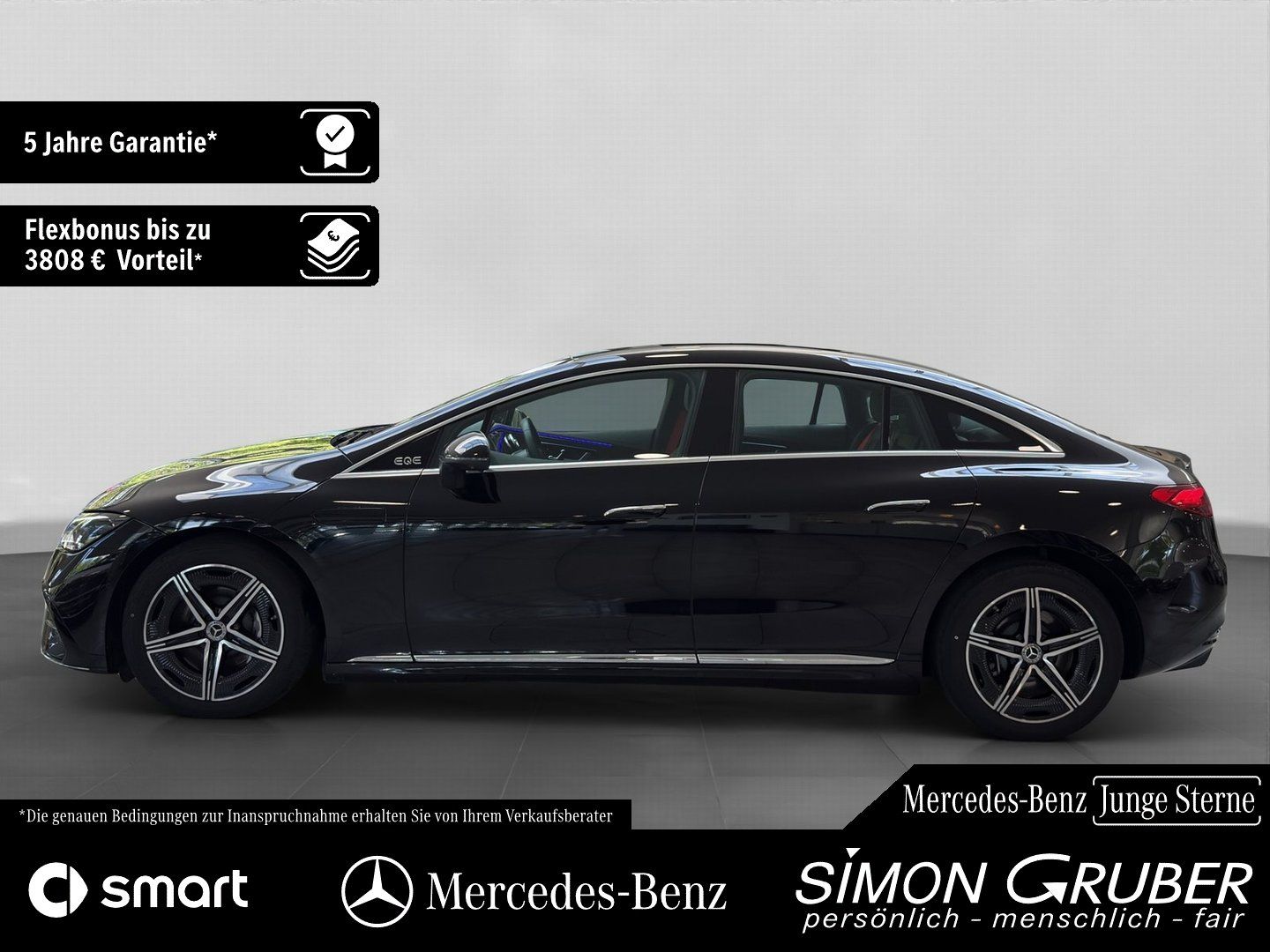 Fahrzeugabbildung Mercedes-Benz EQE 500 4M AMG Hyper Airmatic HUD Burm Mod 2025