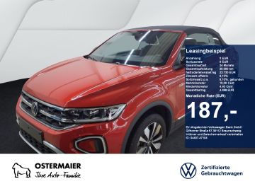 Volkswagen Leasingangebot: Volkswagen T-Roc Cabriolet GOAL 1.0TSI 116PS ACC.KAMERA.NAV