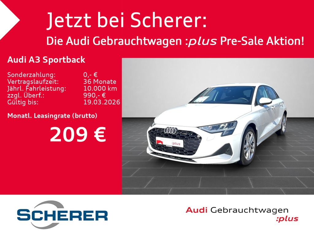 Audi A3 Sportback advanced 35 TFSI KAMERA ACC INTERFA