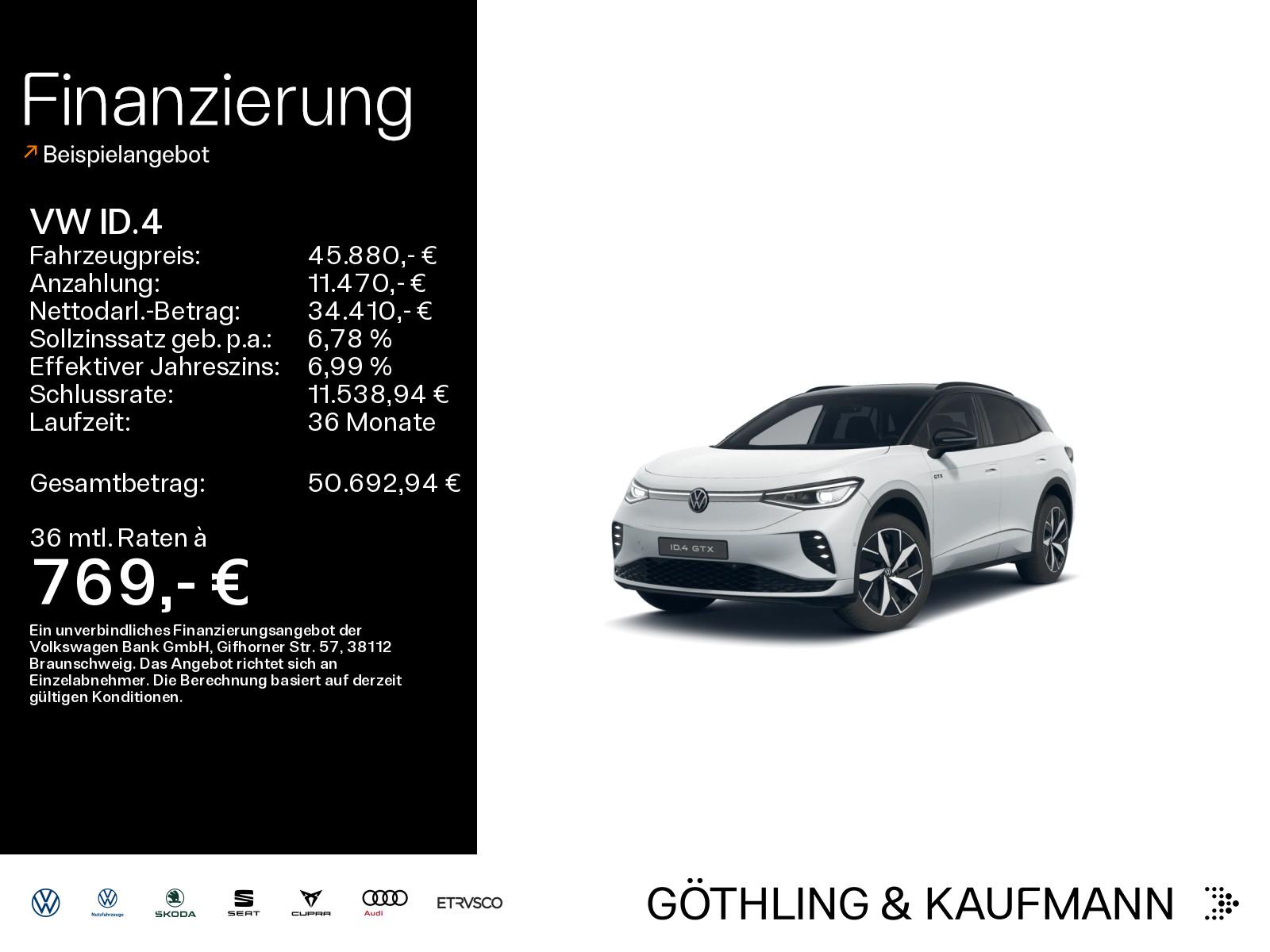 Volkswagen ID.4 GTX 82kWh*4M*NAVI*WP*AHK*KAM*EL.HECK*ASG*IQ