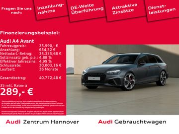 Audi Leasingangebot: Audi A4 Avant S line 40 TFSI Matrix B&O Pano Kamera A