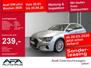 Audi Leasingangebot: Audi A3 Sportback 35 TFSI Advan. Smart.Int*PDC*GRA*SH