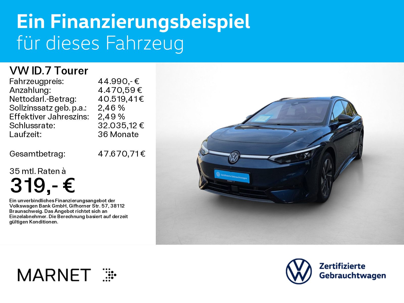 Volkswagen ID.7 Tourer Pro *Navi*Wärmep.*IQ-Light*IQ-Drive* imagem 2
