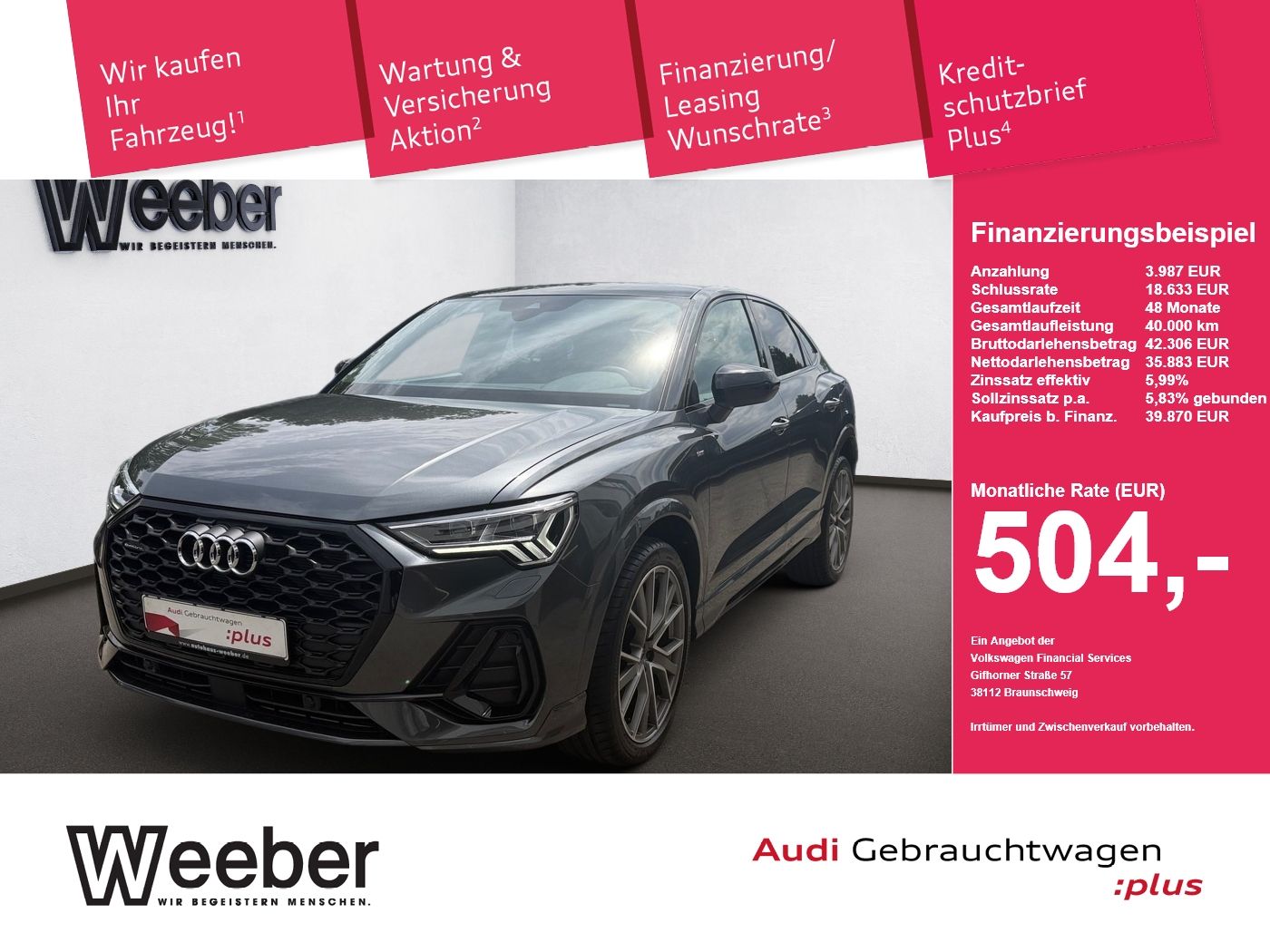 Audi Q3 Sportback quattro S line *AHK*BLACKSTYLE*PANO foto 1
