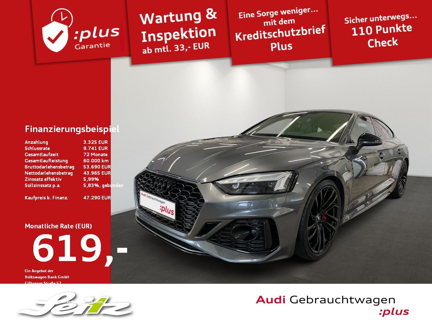 AUDI RS5 Sportback 2.9 TFSI quattro *MATRIX*PDC*NAVI*