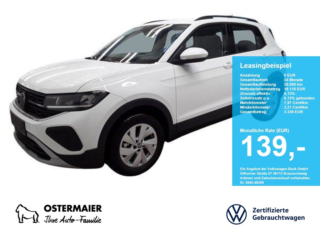 Volkswagen T-Cross LIFE 1.0TSI 95PS ACC.5J-G.NAVI+VC.2xPDC.