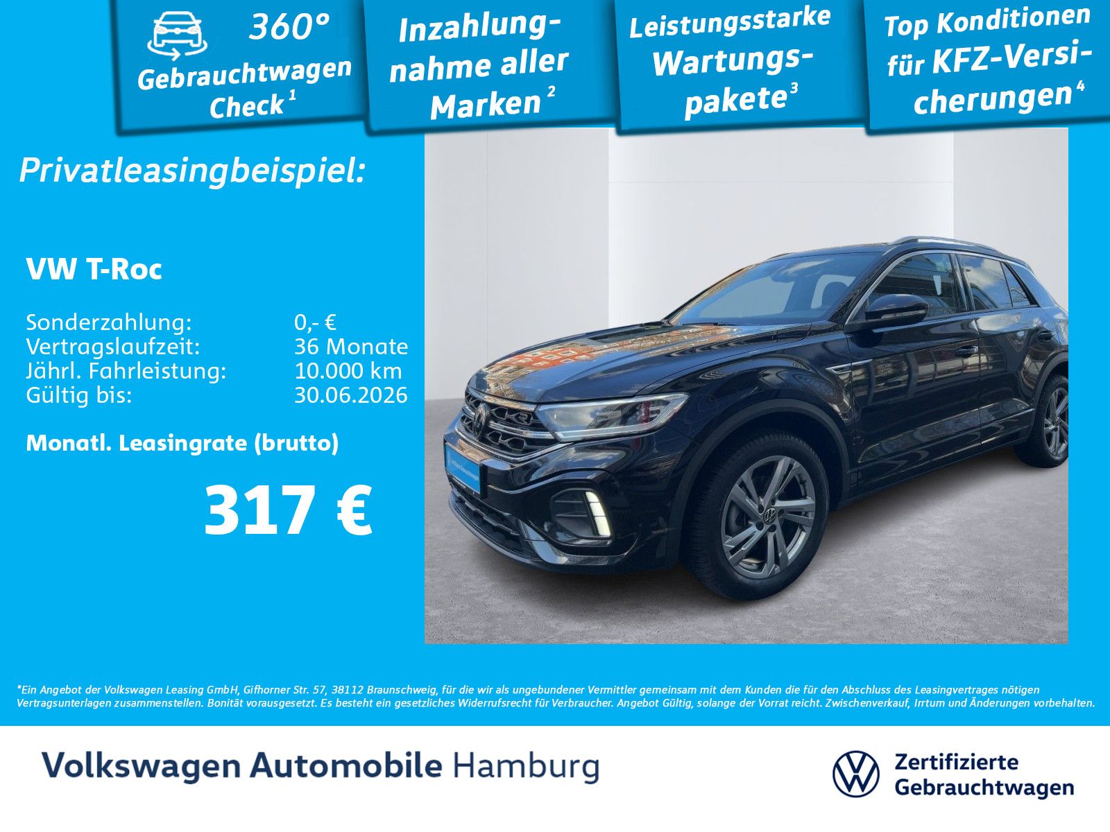 Volkswagen T-Roc R-Line 1.0 TSI Rückfahrkamera Sitzheizung