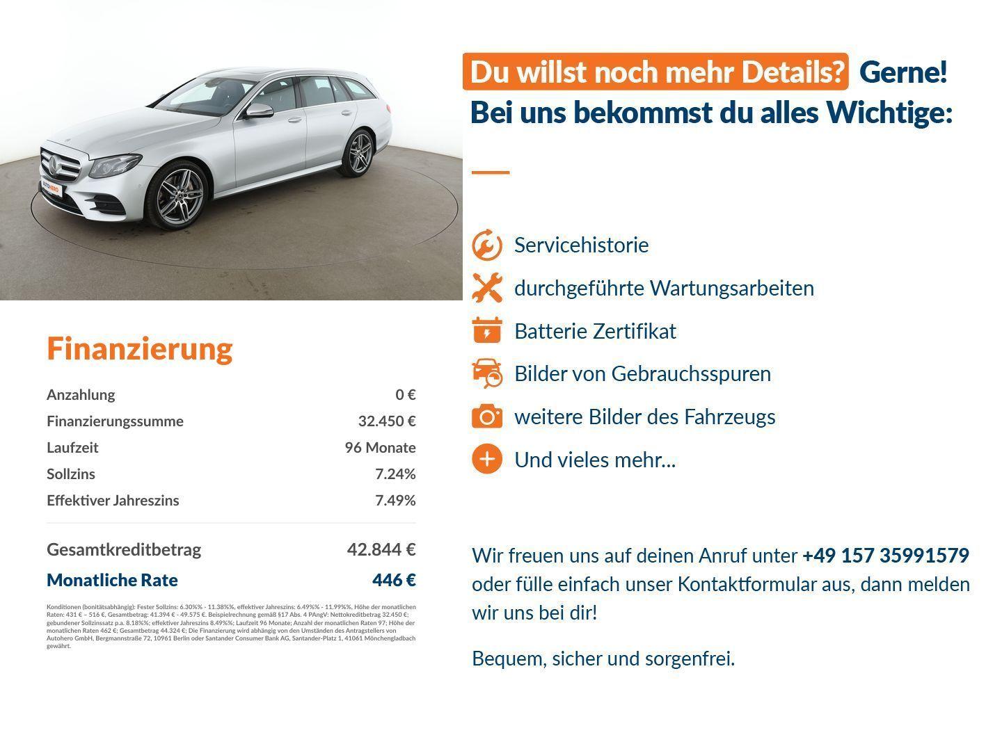 Mercedes-Benz E-Class E-Klasse E 300 Mild-Hybrid T AMG Line Aut.*NAV*, миниатюра 14
