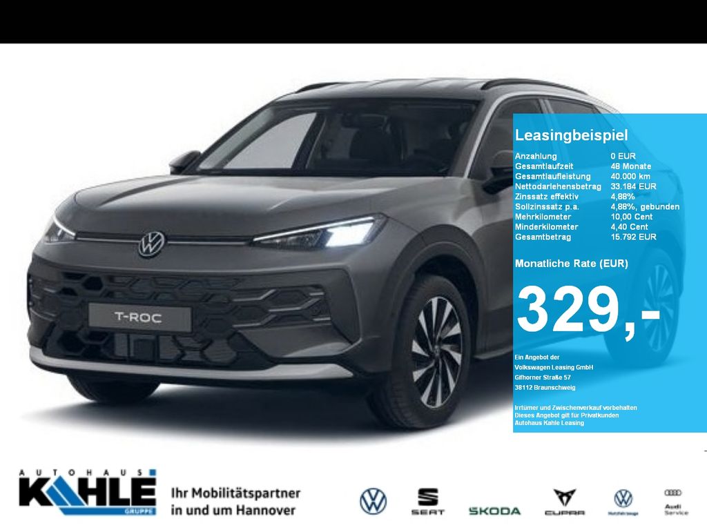 Volkswagen T-Roc Life CarPlay Hyb. ACC AHK LED Navi Virt