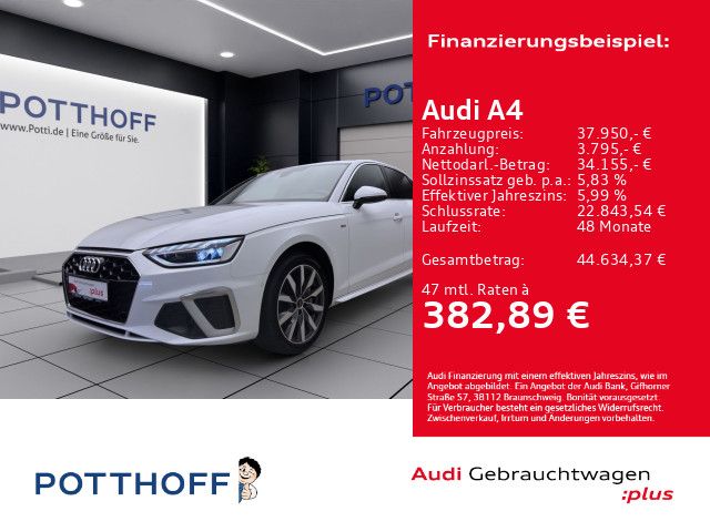 Audi A4 40 TDI Q S LINE STDHZG AHK NAVI HuD foto 1