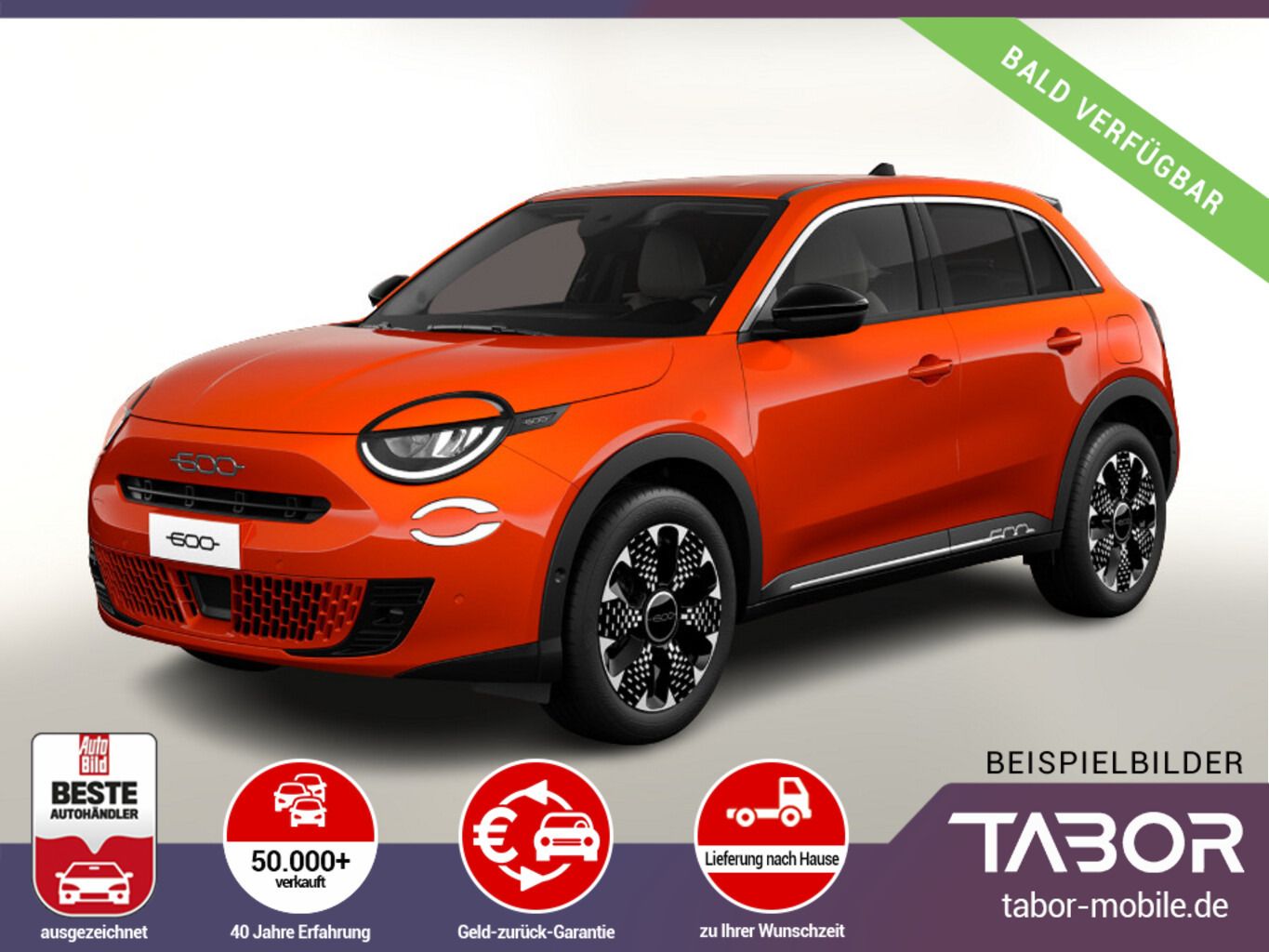 Fiat 600 MHEV 110 DCT Nav SHZ KeyL LED Kam PDC CarP
