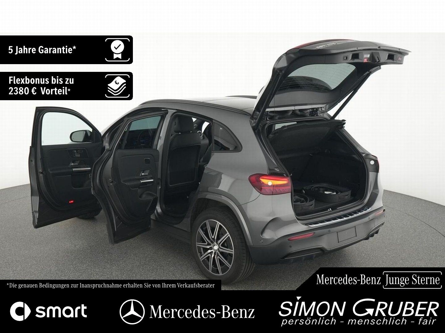 Fahrzeugabbildung Mercedes-Benz EQA 250+ AMG Night Pano Burm HUD Leder 360 AHK