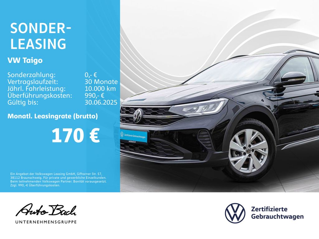 Volkswagen Taigo 1.0 TSI Life, Navi, LED, App-Connect, Digi