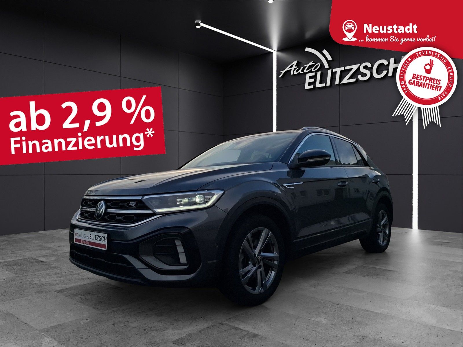 Fahrzeugabbildung Volkswagen T-Roc TDI R-Line DSG LED AHK Navi AID ACC RFK SH