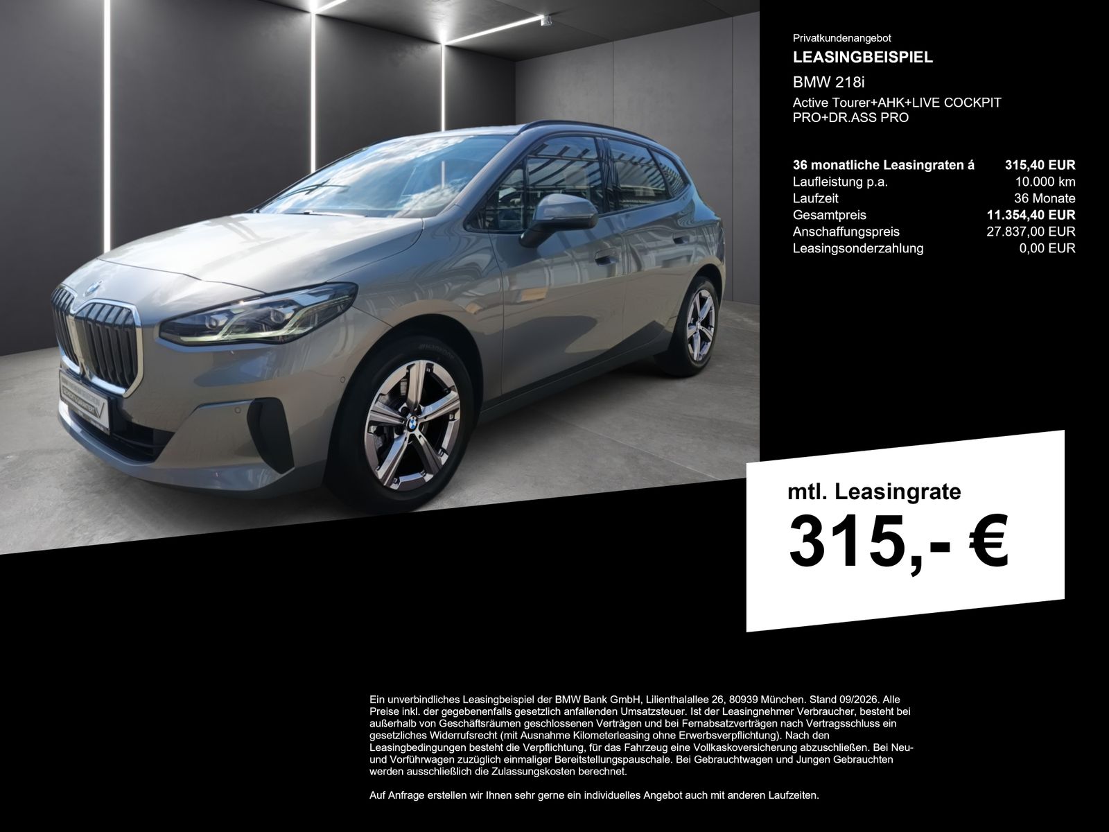 BMW 218i Active Tourer+AHK+LIVE COCKPIT PRO+DR.ASS P imagem 3